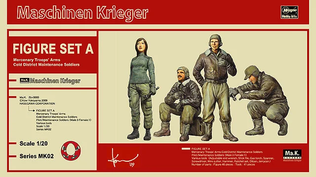 Ma.K. Figür Seti A (Mercenaries, Soğuk İklim Donanımı, Bakım Personeli)